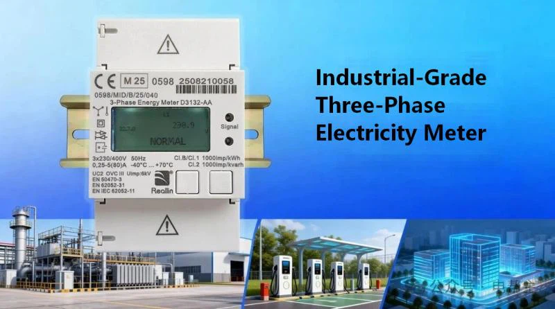 D3132-AA three-phase DIN rail energy meter D3132-AA three-phase DIN rail energy meter